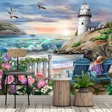 Poster xxl: Jardin au bord de la mer 2