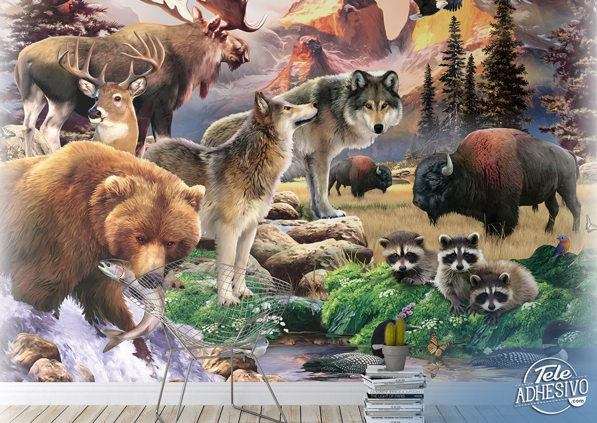 Poster xxl: La faune de haute montagne