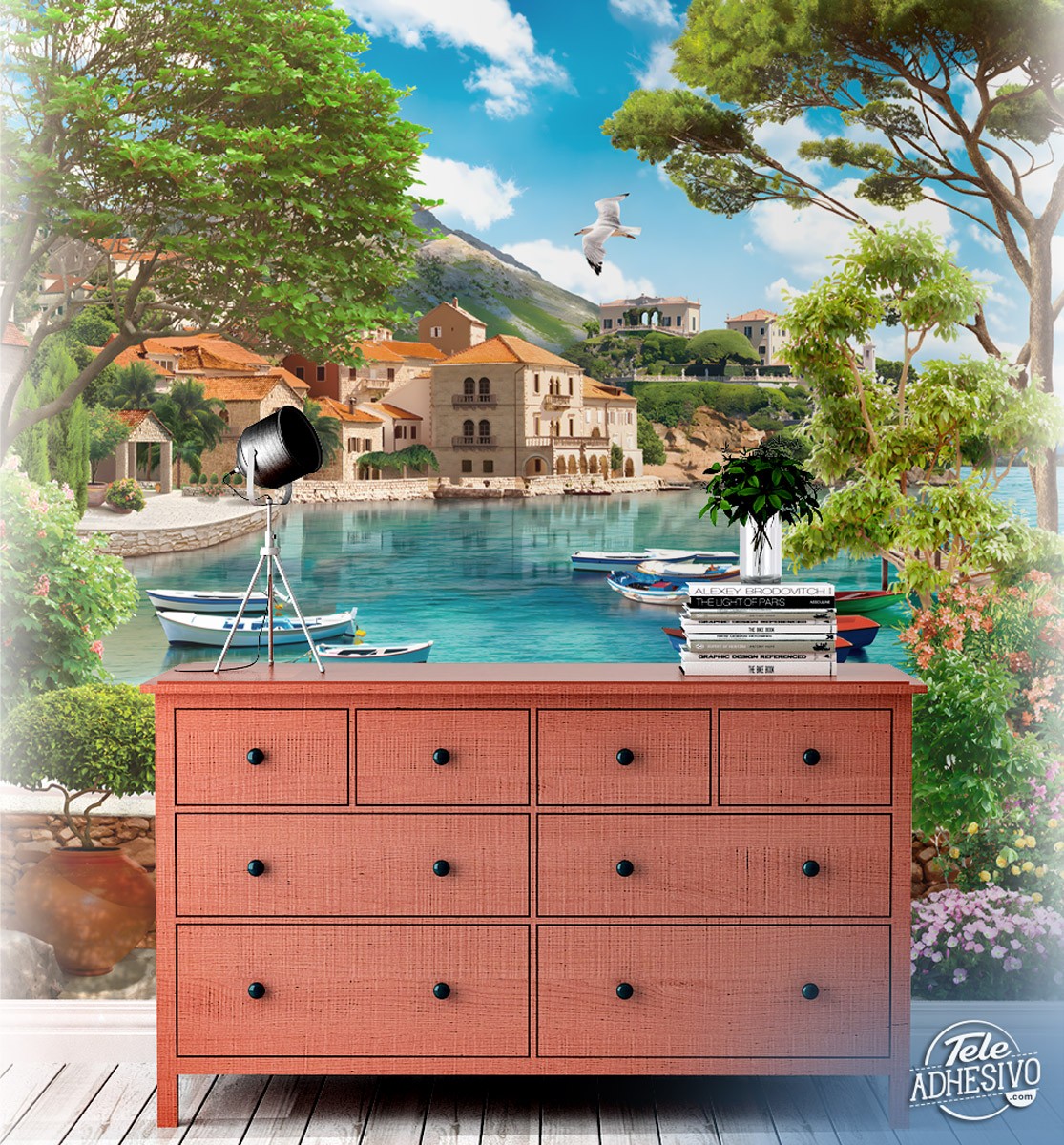 Poster xxl: Villa côtière sur la Méditerranée