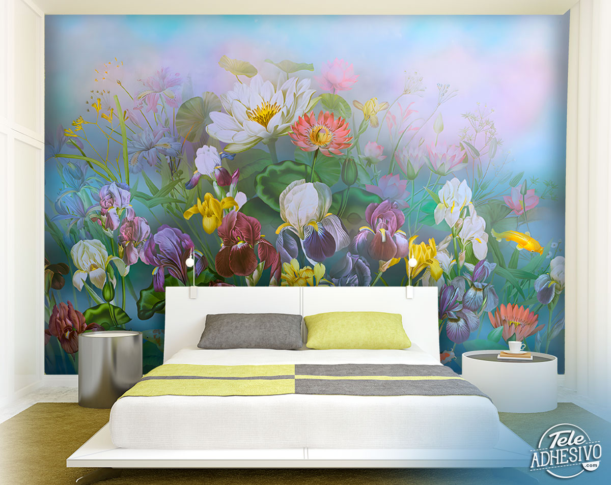 Poster xxl: Fleurs peintes