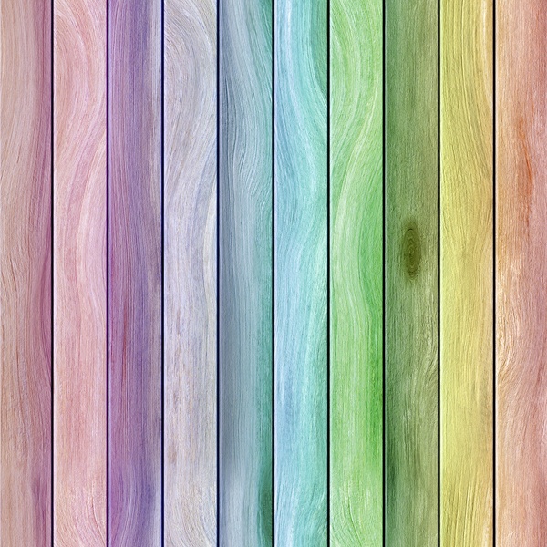 Poster xxl: Texture bois arc-en-ciel