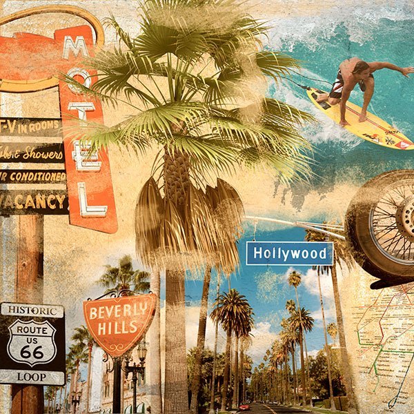 Poster xxl: Collage Californie