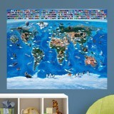 Poster xxl: Carte du monde pour les enfants 3