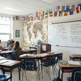 Poster xxl: Carte du monde politique vintage 13