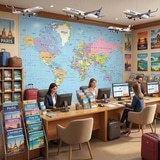 Poster xxl: Mappemonde 8