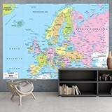 Poster xxl: Carte politique de l'Europe 2