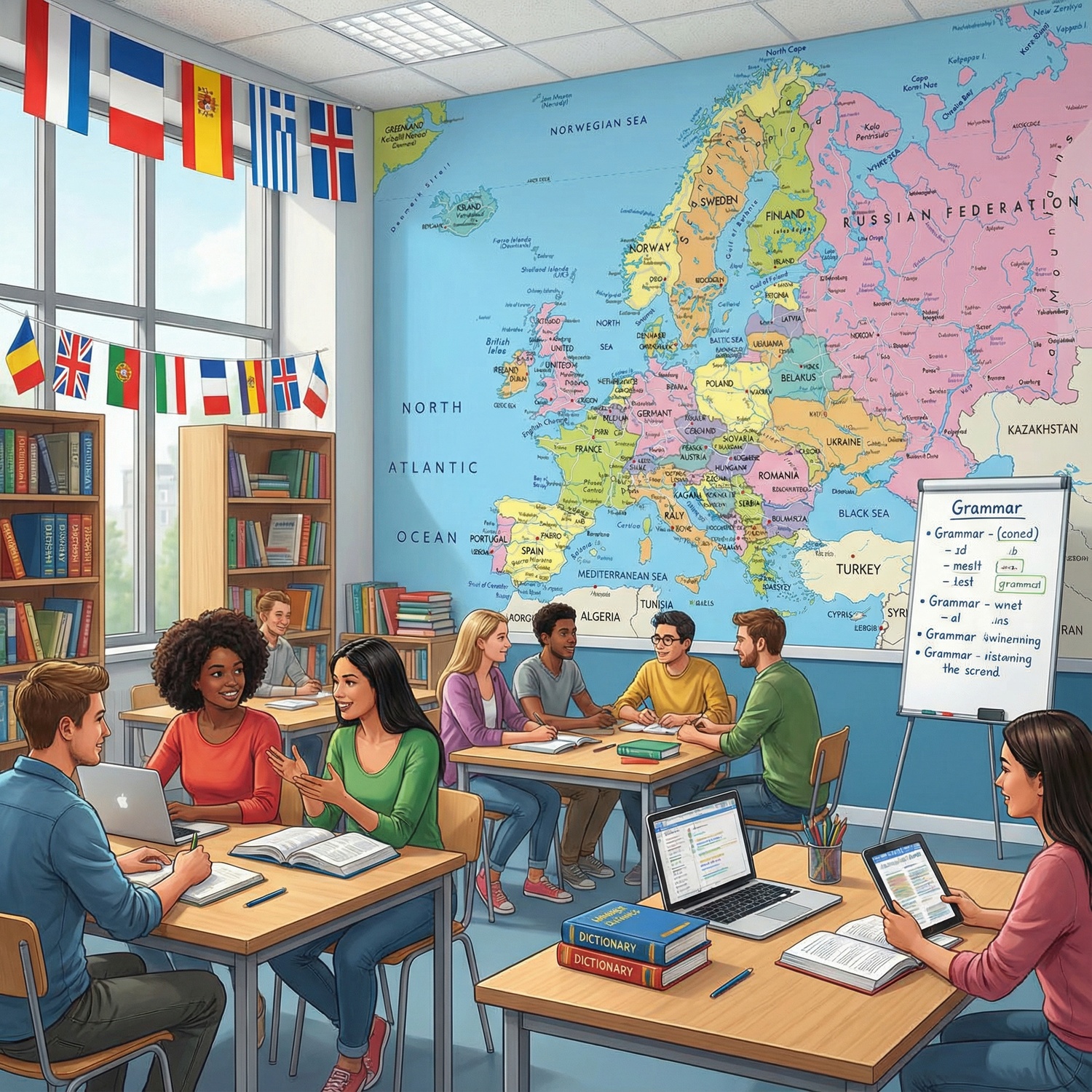 Poster xxl: Carte politique de l'Europe