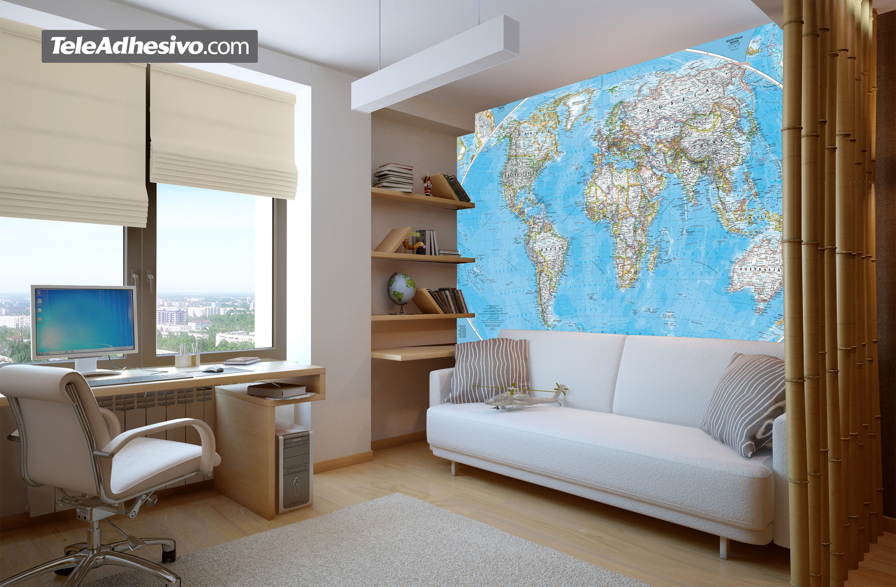 Poster xxl: Carte du monde politique mondiale