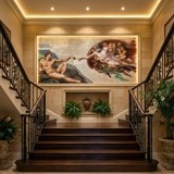 Poster xxl: La cr&eacute;ation d'Adam, Michel-Ange 16