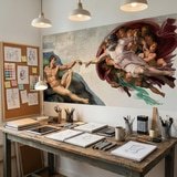 Poster xxl: La cr&eacute;ation d'Adam, Michel-Ange 6