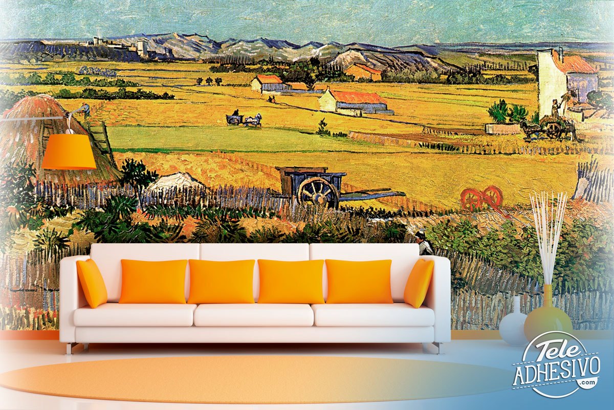 Poster xxl: Récolte à La Crau, Van Gogh