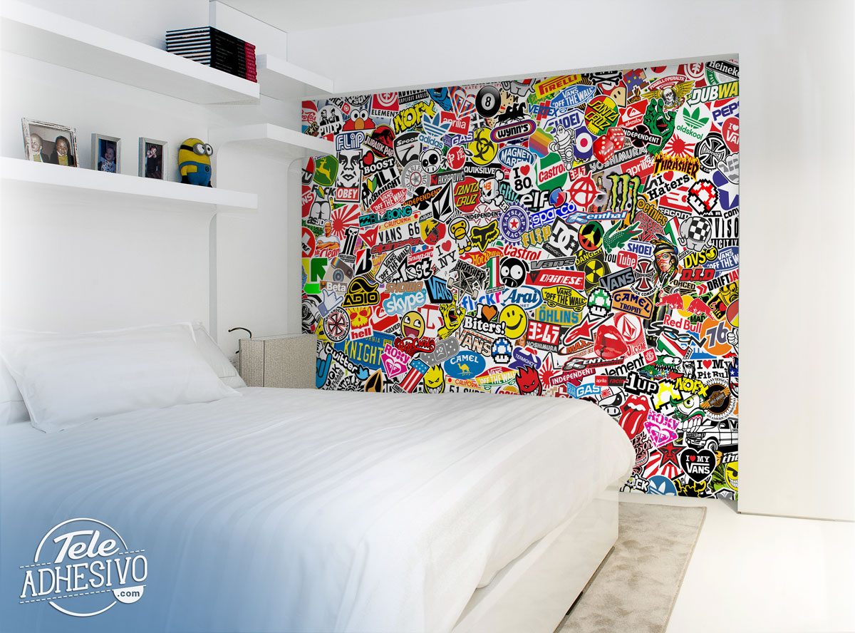 Poster xxl: StickerBomb mural 2