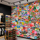Poster xxl: Papier peint sticker bomb 2