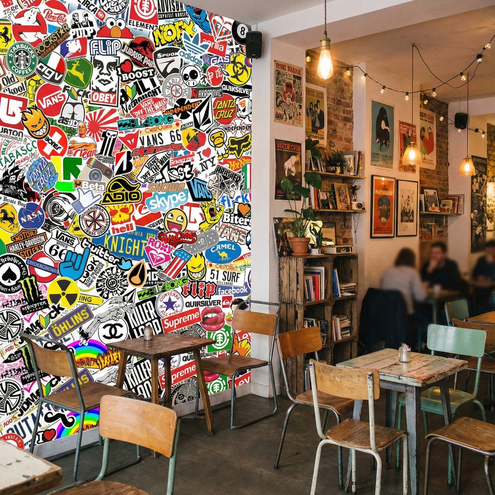 Poster xxl: Papier peint sticker bomb