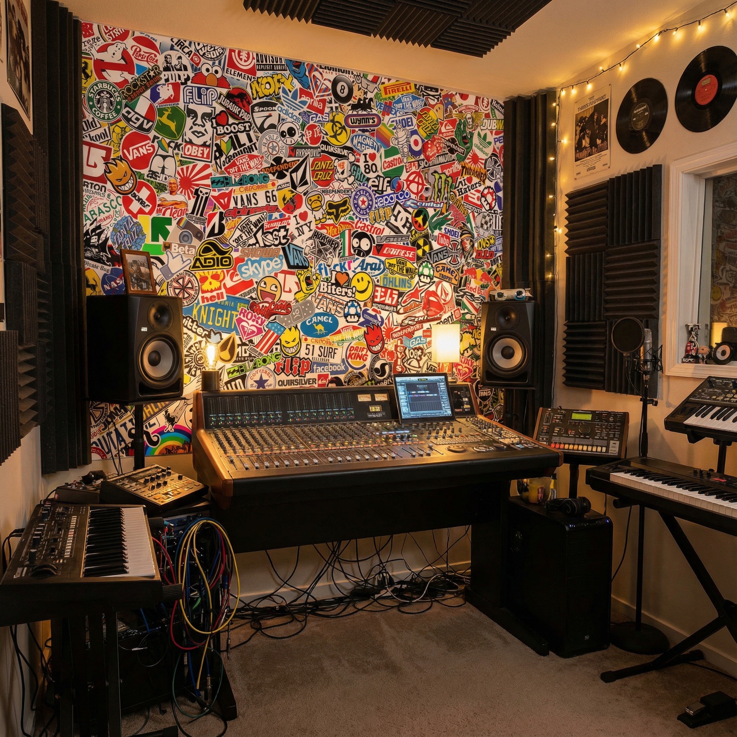 Poster xxl: StickerBomb mural