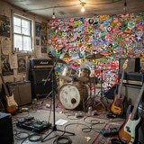 Poster xxl: Papier peint sticker bomb 15