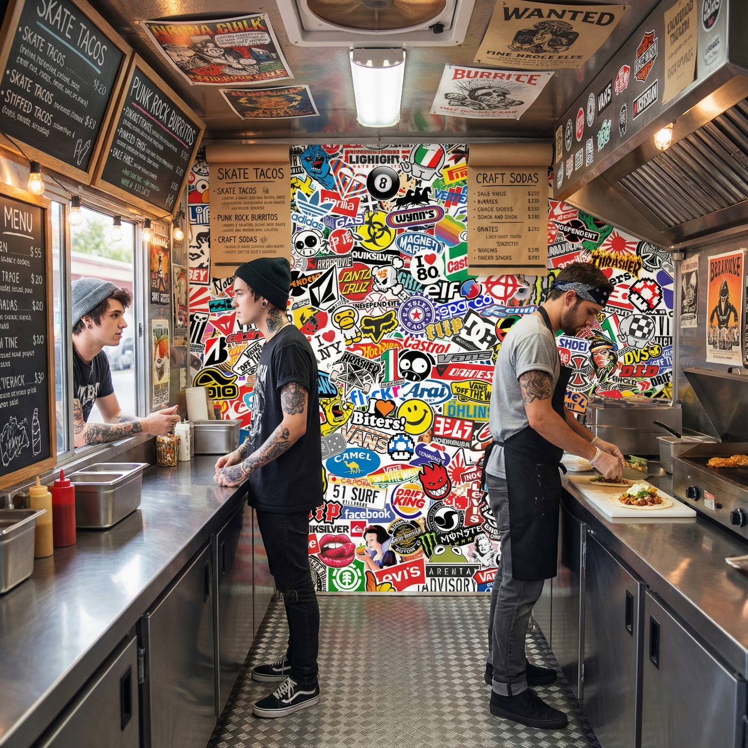 Poster xxl: StickerBomb mural