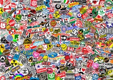 Poster xxl: StickerBomb mural 3