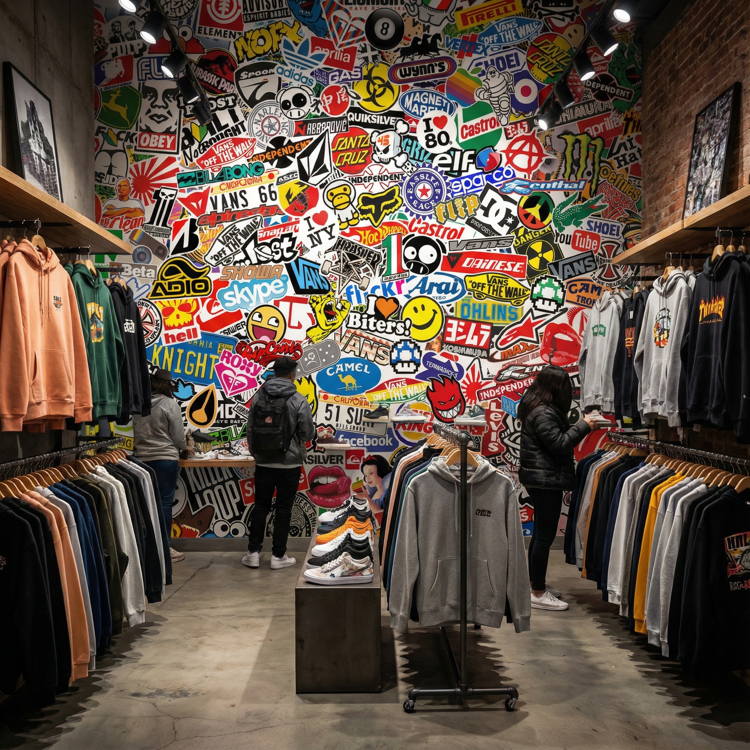 Poster xxl: StickerBomb mural