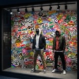 Poster xxl: Papier peint sticker bomb 9