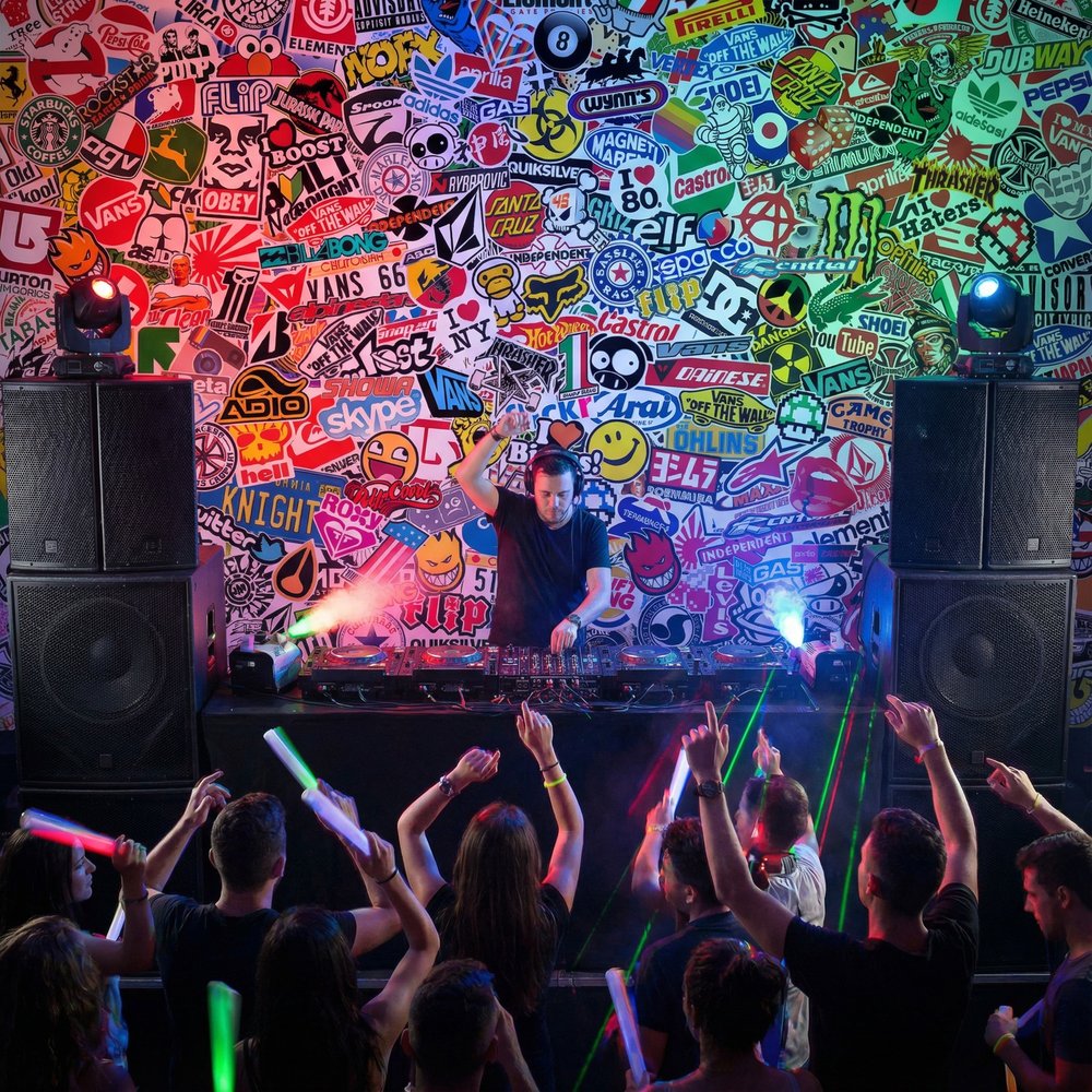 Poster xxl: Papier peint sticker bomb
