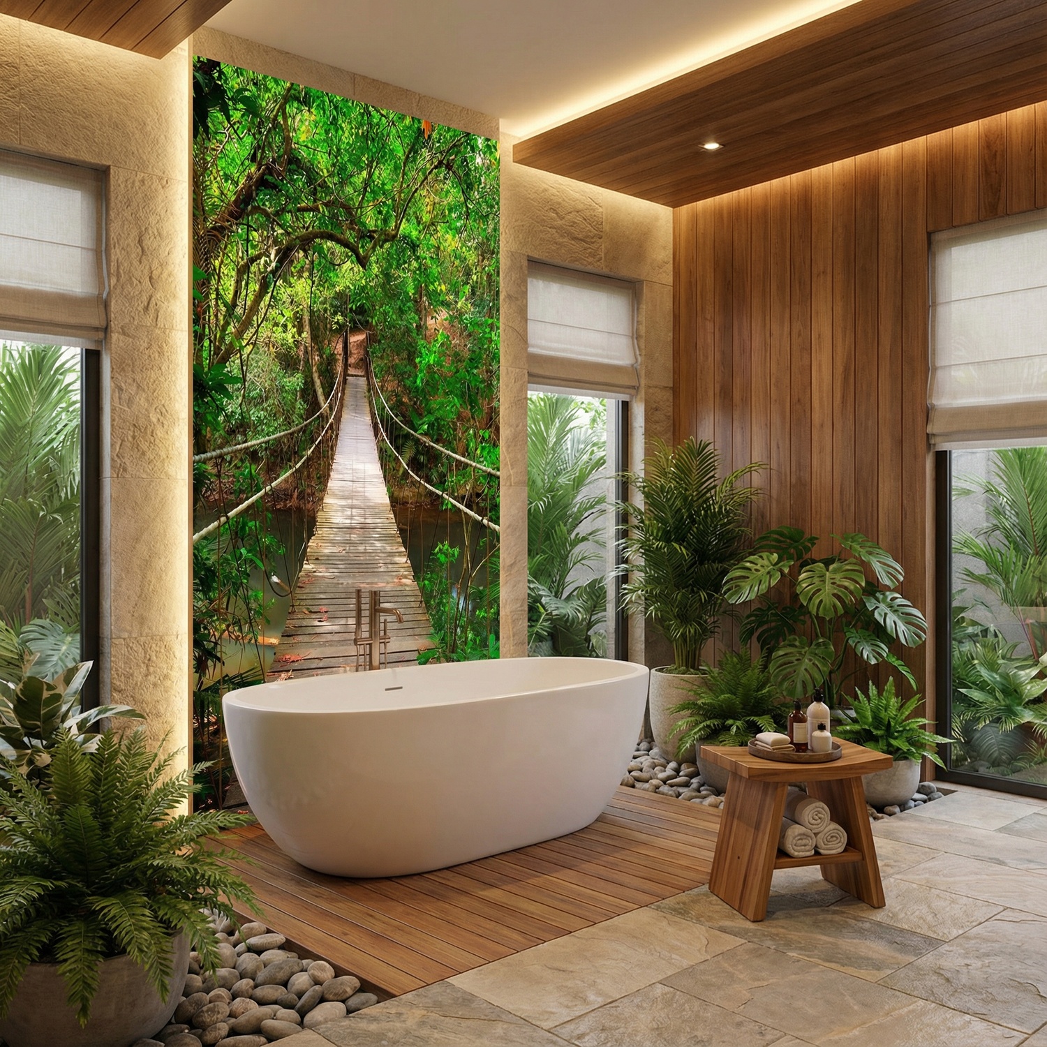 Poster xxl: Pont en Amazonie