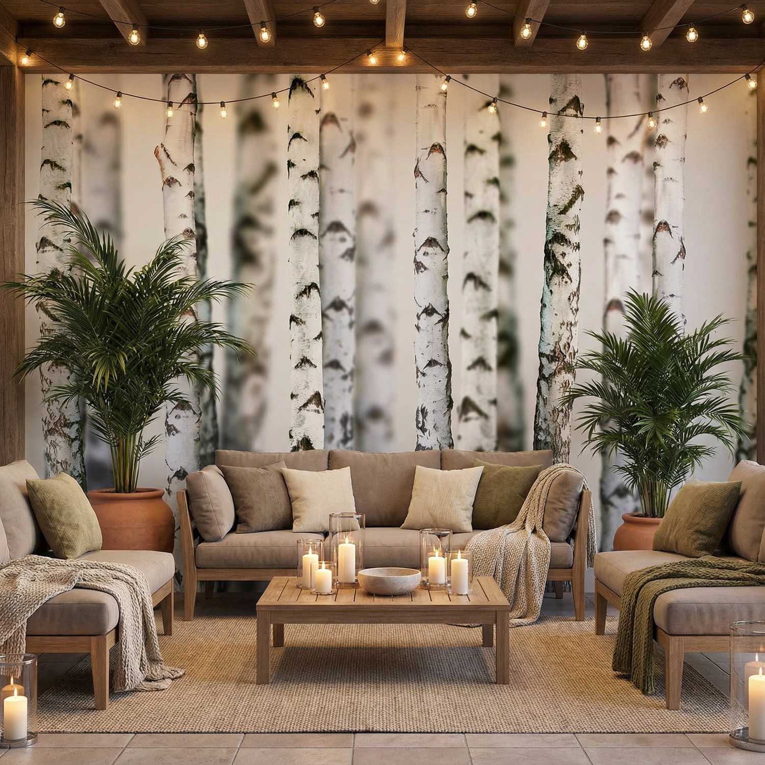 Poster xxl: For&ecirc;t de bouleaux