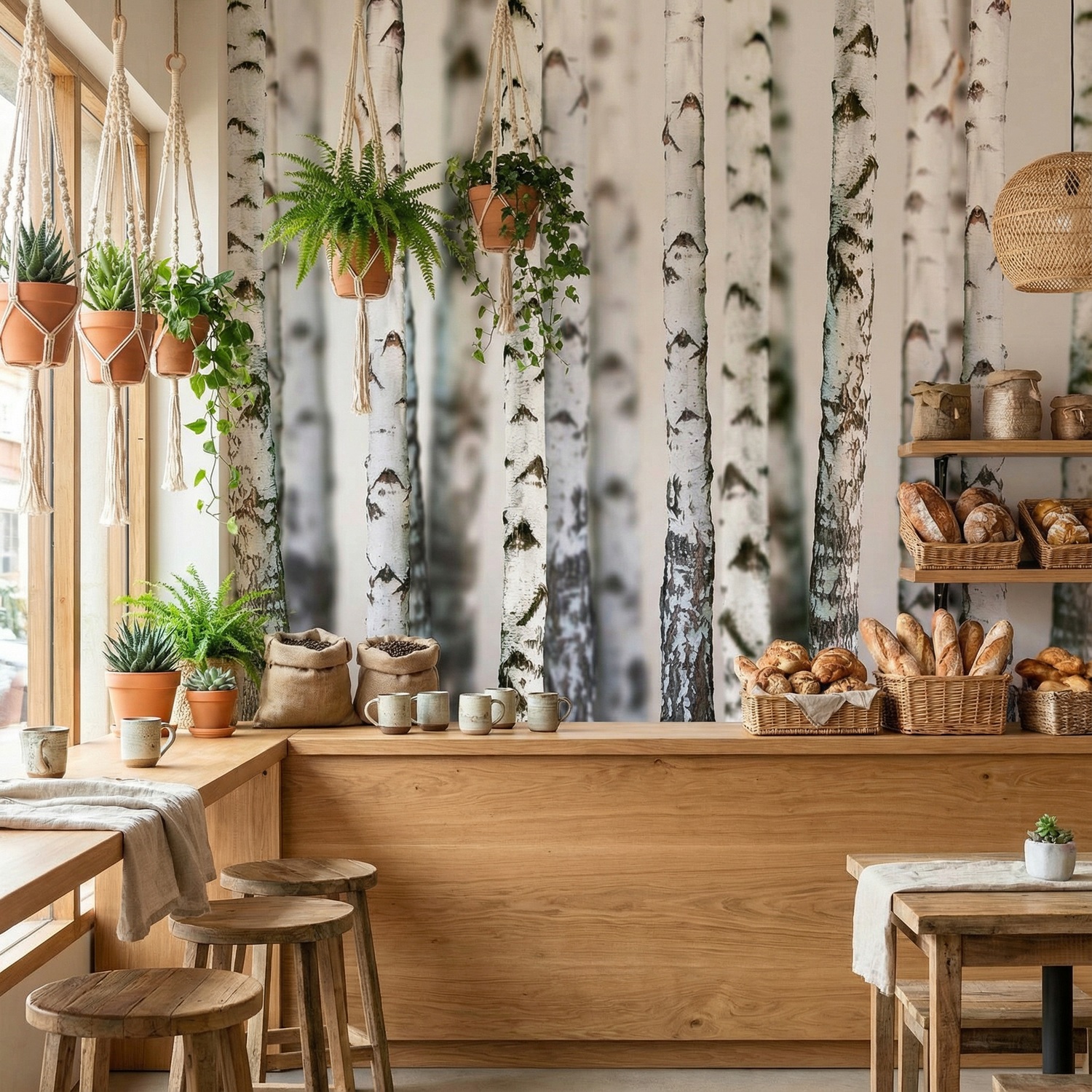 Poster xxl: For&ecirc;t de bouleaux