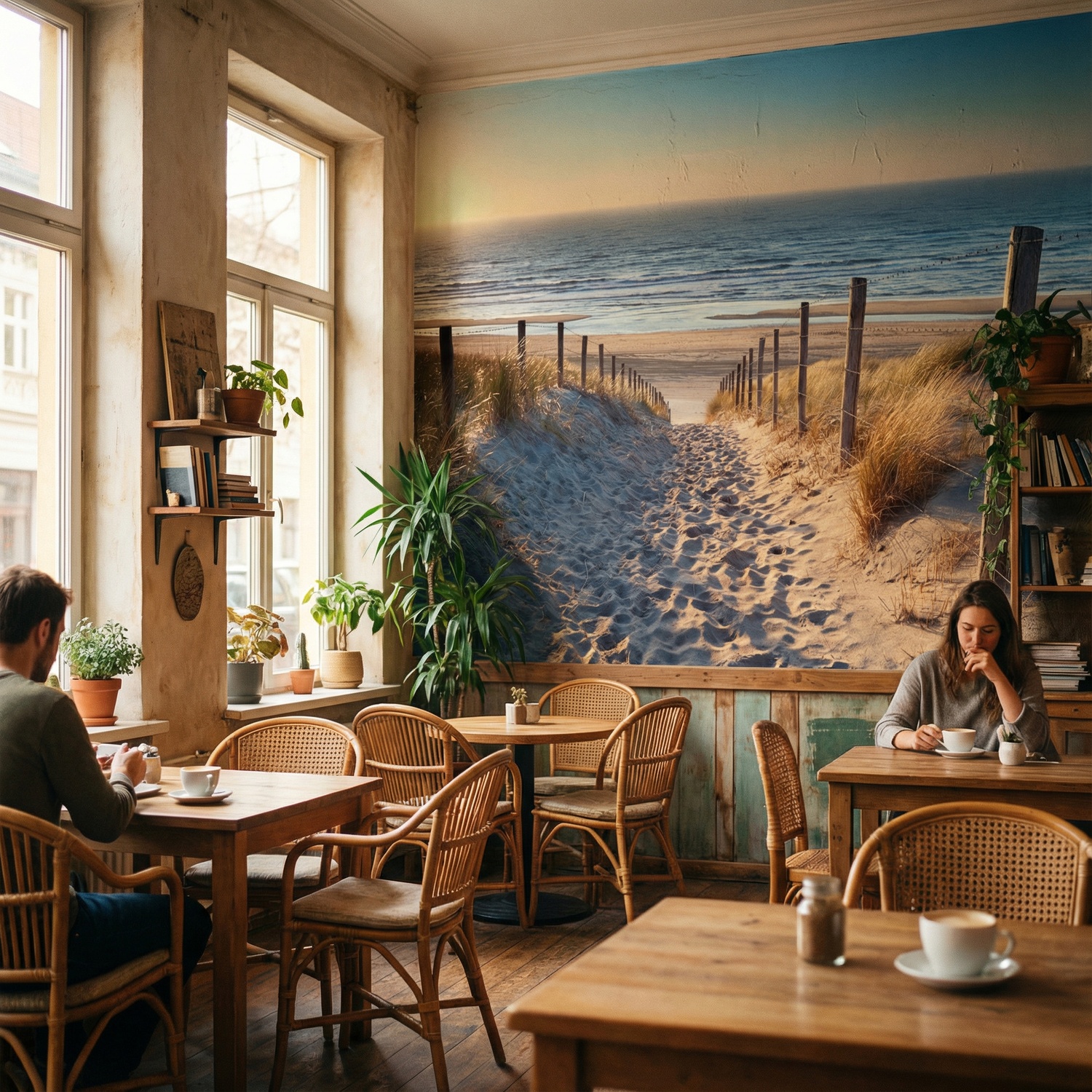 Poster xxl: Sur le chemin de la plage