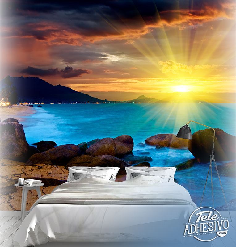 Poster xxl: Coucher de soleil magique