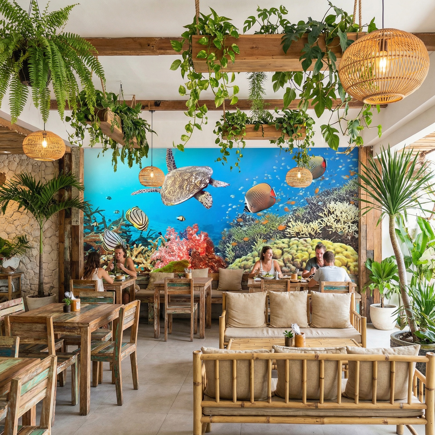 Poster xxl: Panoramique sous la mer