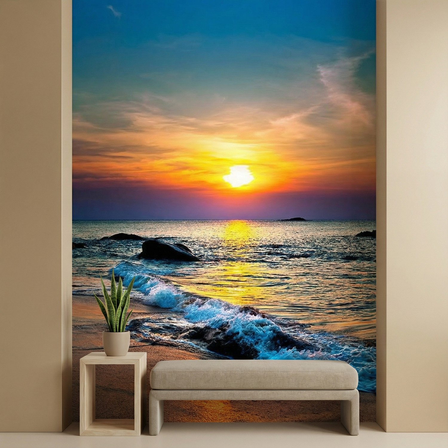 Poster xxl: Coucher de soleil profond