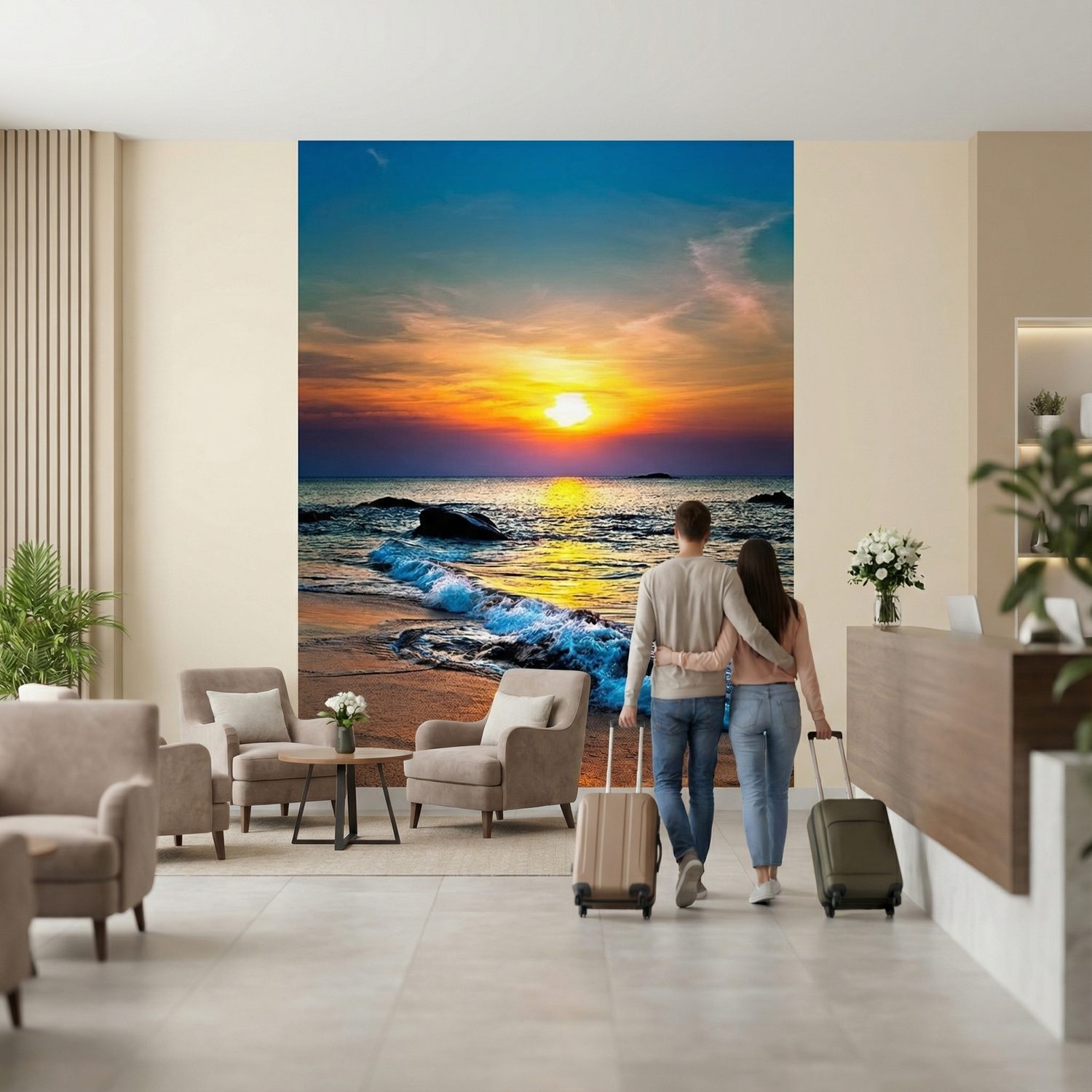 Poster xxl: Coucher de soleil profond