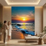 Poster xxl: Coucher de soleil profond 14