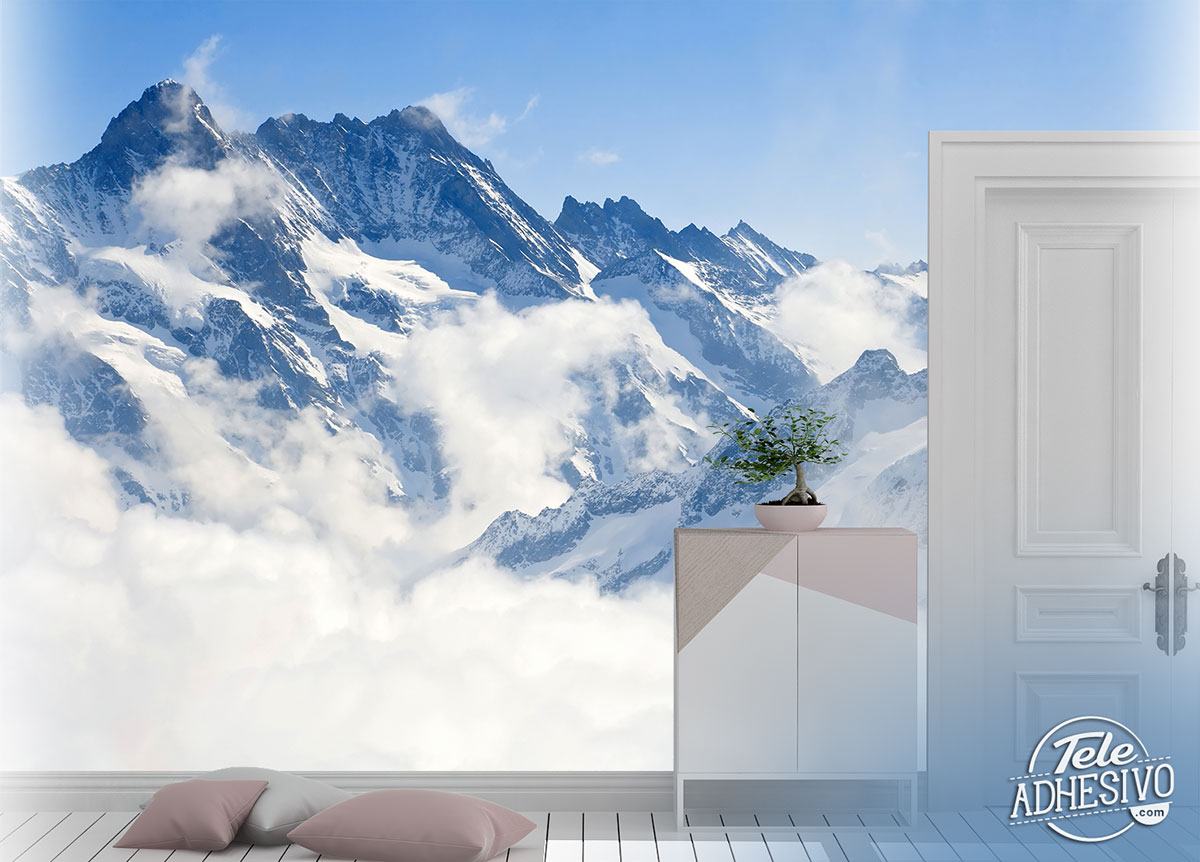 Poster xxl: Montagnes au-dessus des nuages