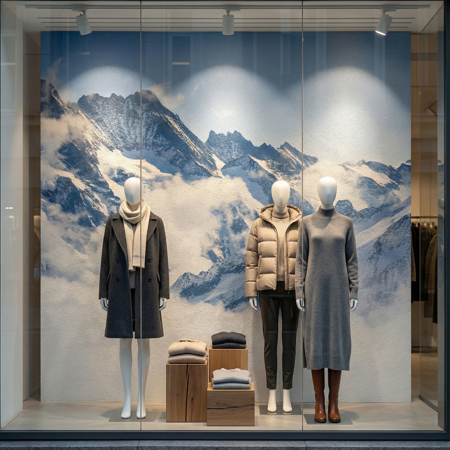 Poster xxl: Montagnes au-dessus des nuages