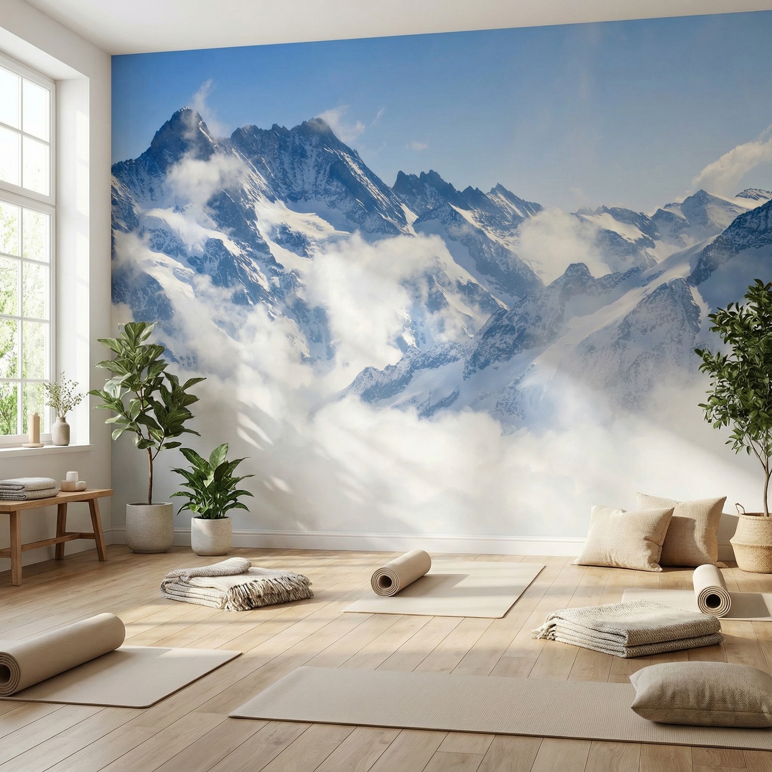 Poster xxl: Montagnes au-dessus des nuages