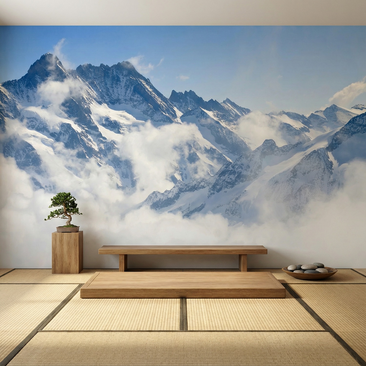 Poster xxl: Montagnes au-dessus des nuages