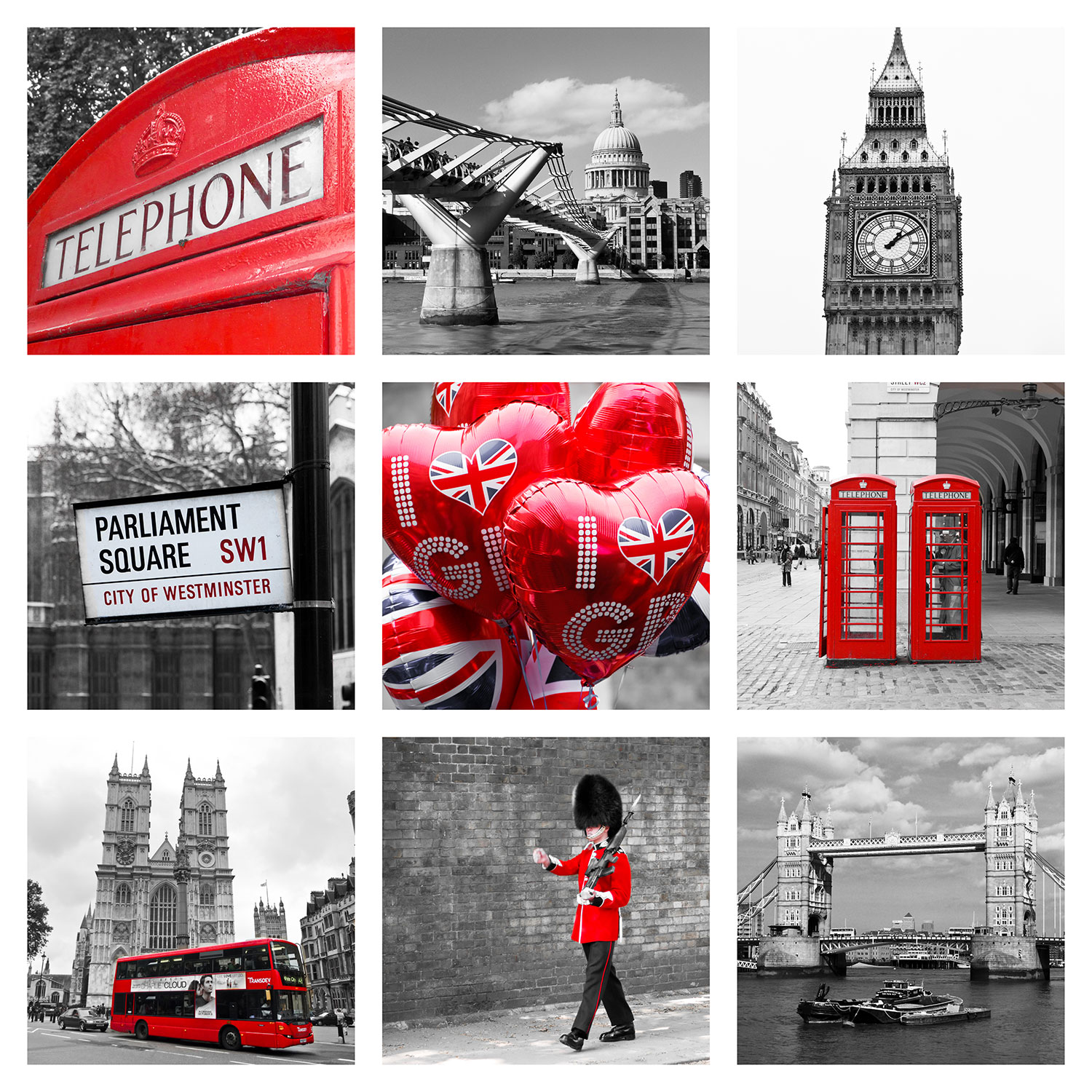 Poster xxl: Collage de Londres