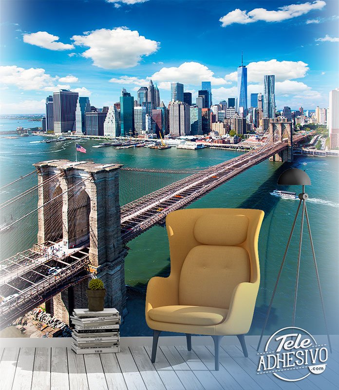 Poster xxl: Sur le pont de Brooklyn