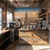 Poster xxl: Downtown Manhattan at sunset 11