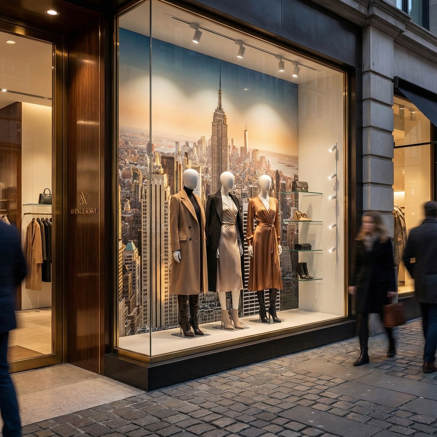 Poster xxl: Downtown Manhattan at sunset