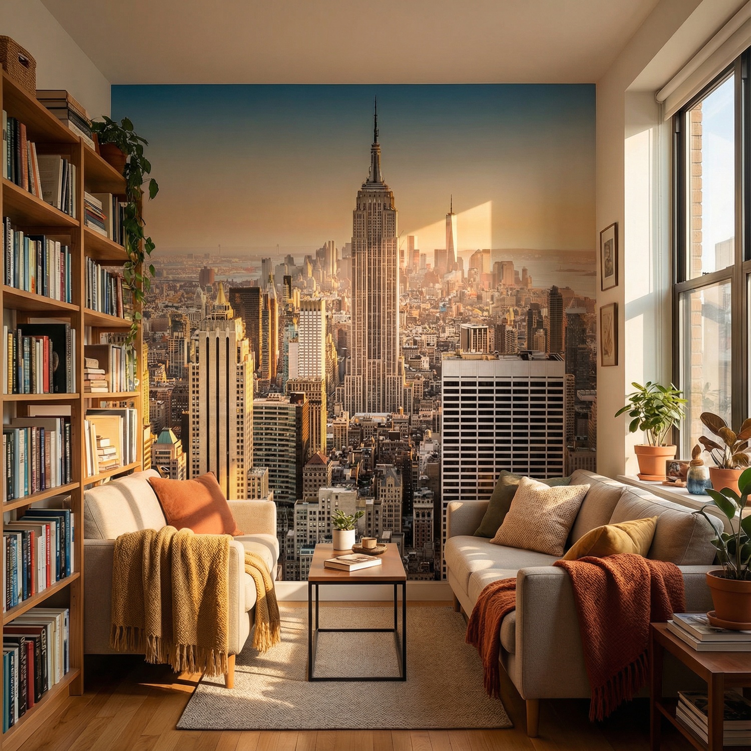 Poster xxl: Downtown Manhattan at sunset