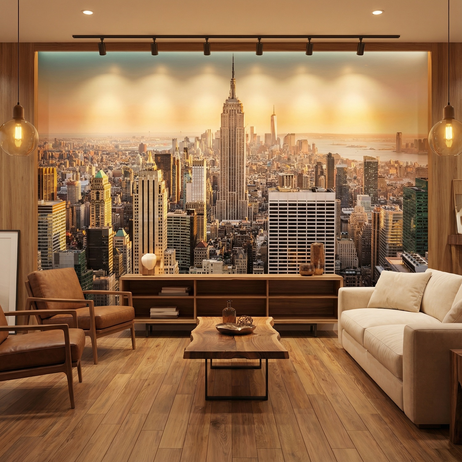 Poster xxl: Downtown Manhattan at sunset