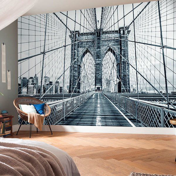 Poster xxl: Traverser le pont de Brooklyn 0