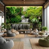Poster xxl: Cascades dans le jardin tropical 13