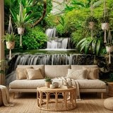 Poster xxl: Cascades dans le jardin tropical 3