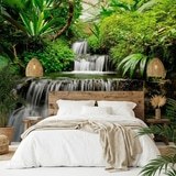 Poster xxl: Cascades dans le jardin tropical 4