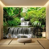 Poster xxl: Cascades dans le jardin tropical 5
