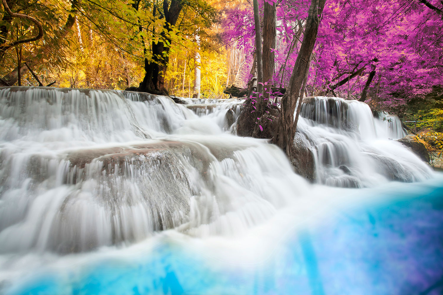 Poster xxl: Parc national d'Erawan, Tha&iuml;lande